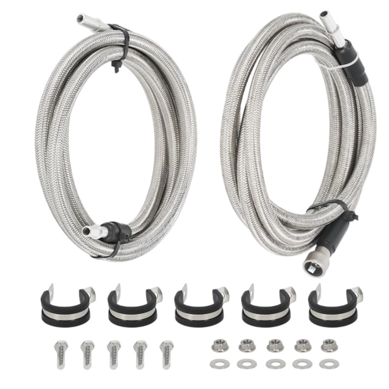 Braided Line - طقم خطوط وقود مجدولة من الفولاذ