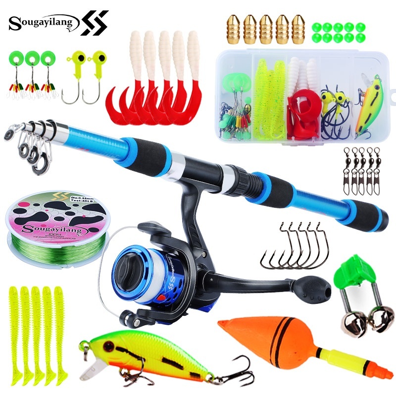 Sougayilang الاطفال قصبة صيد خ - مراجعة Freshwater Line وسعره